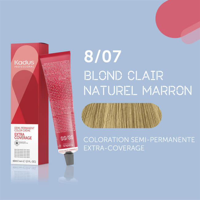 Coloración Extra Cobertura 8/07 Kadus 60ML