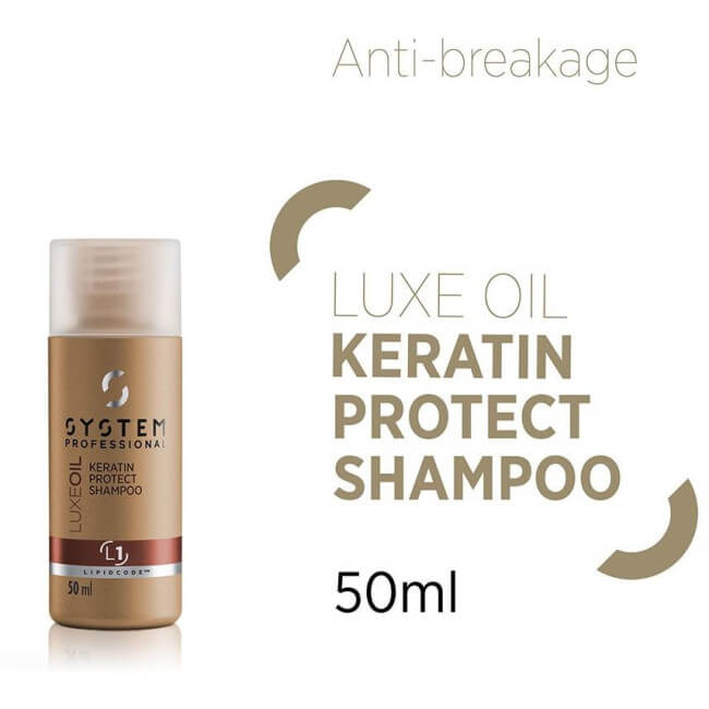 L1 System Professional LuxeOil Keratin Protective Shampoo 50ml