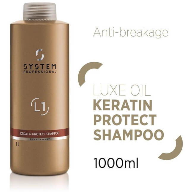 Shampoo met keratinebescherming L1 System Professional LuxeOil 1000ml.