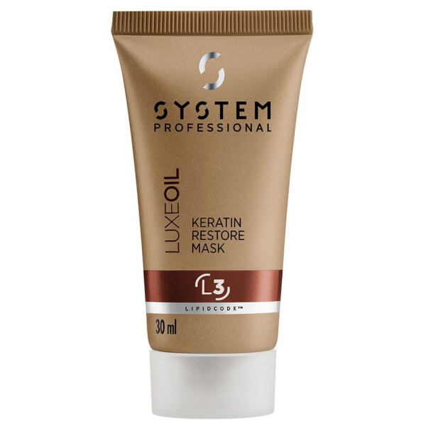 Masque reconstructeur de kératine L3 System Professional LuxeOil 30ml