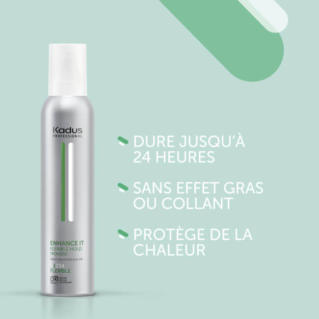 Mousse Enhance It fixação flexível Kadus 250ML Mousse Enhance It fixação flexível Kadus 250ML