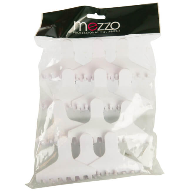 12 witte extra krokodillenklemmen Miami 8 cm. 12 witte extra krokodillenklemmen Miami 8 cm.