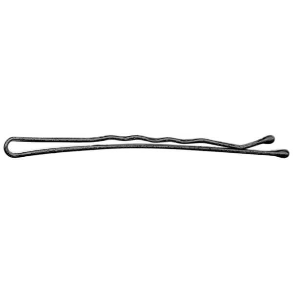 9 zwarte gegolfde gripklemmen 7 cm lang.