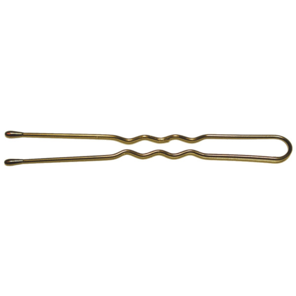 40 bronze beaded wavy pins, 7cm.