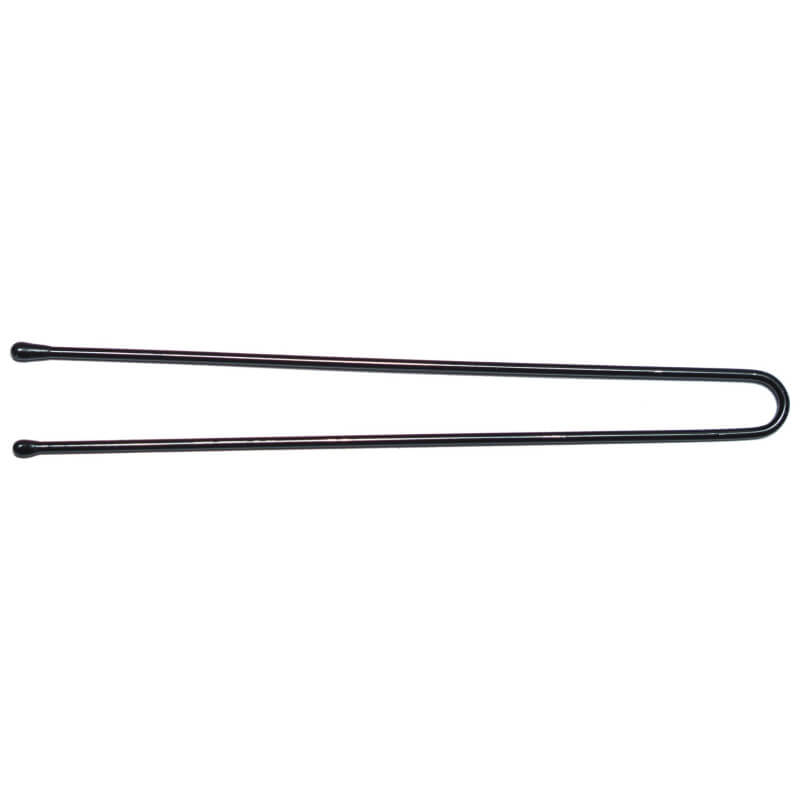 Caja de 250 g de alfileres rectos perlados negros de 7 cm. Caja de 250 g de alfileres rectos perlados negros de 7 cm.