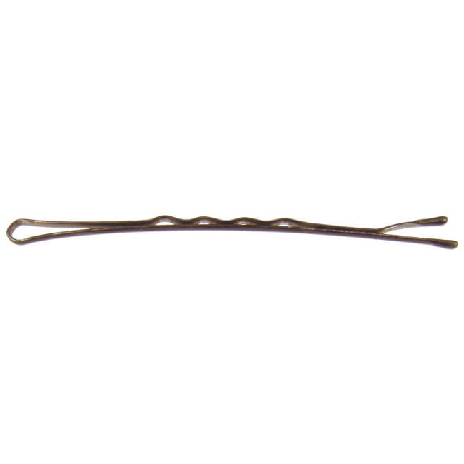 Doos van 250g gegolfde bronzen pasta, 5 cm lang.