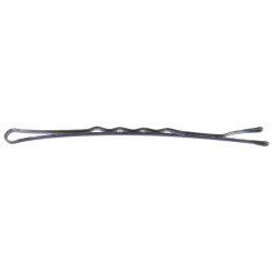 Caixa de 250g de presilhas onduladas pretas de 5cm.