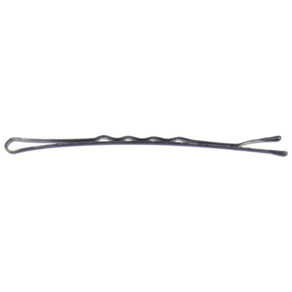 Caixa de 250g de presilhas onduladas pretas de 5cm.