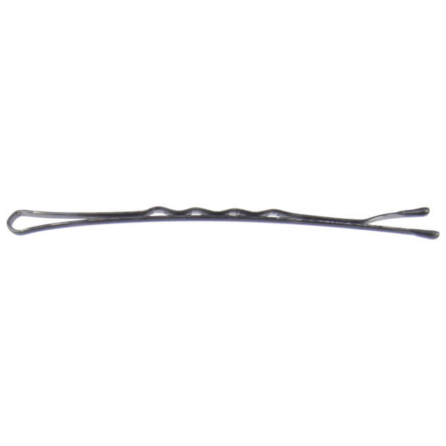 Doos van 250g zwarte gegolfde haarspelden van 5 cm. Doos van 250g zwarte gegolfde haarspelden van 5 cm.