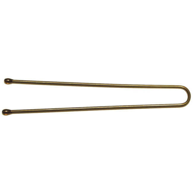 Boite 500g épingles droites perlées bronze 4.5cm