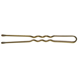 500g box of bronze pearl wavy pins, 7cm long