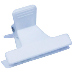 12 white eco 6cm crocodile clips