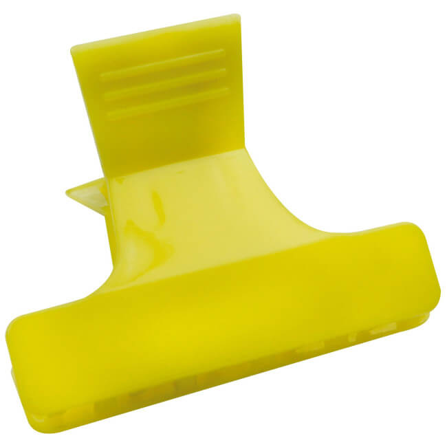 12 gekleurde krokodillenclips van 6 cm lang.