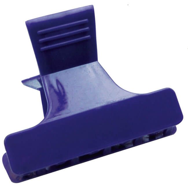 12 gekleurde krokodillenclips van 6 cm lang.