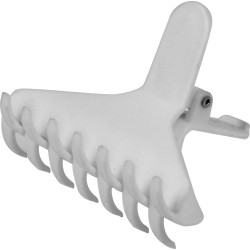 12 extra witte krokodillenclips Miami 8cm.