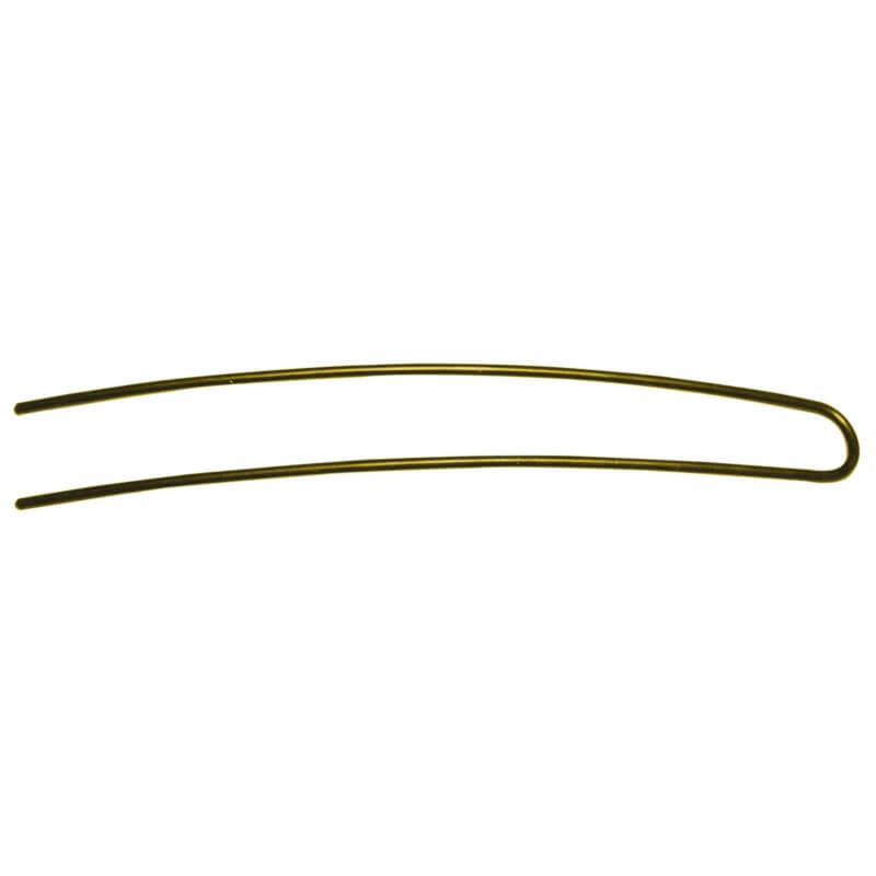 12 gebogen bronzen spelden 8.5cm