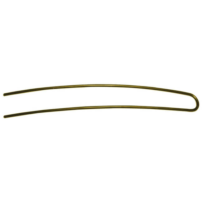 12 gebogen bronzen spelden 8.5cm