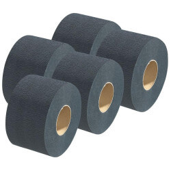 5 rotoli di carta crespa nera Barbury's