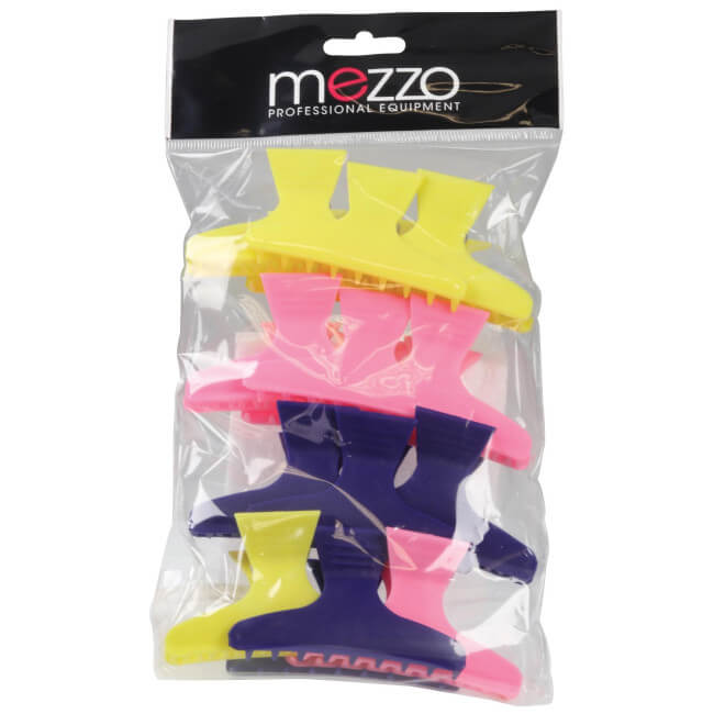 12 grampos super crocodilo coloridos de 8cm.