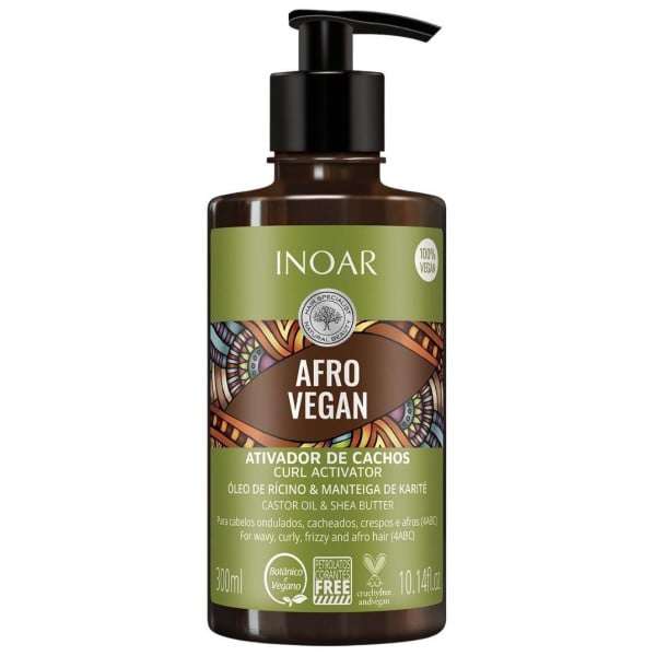 Aktivator für lockiges, veganes Afrohaar von Inoar 300 ml