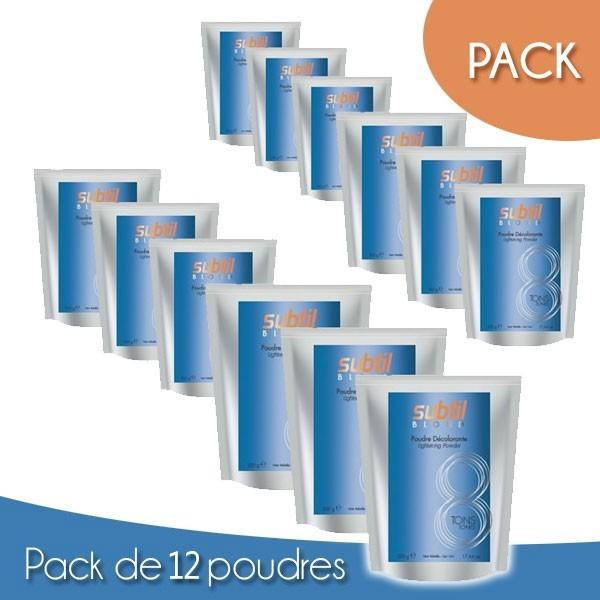 Paquete 12 Polvos rubio Sutil 500 Grs Paquete 12 Polvos rubio Sutil 500 Grs