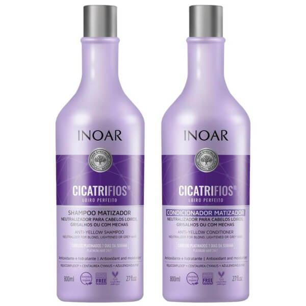 Duo blonde CicatriFios Inoar 800ML