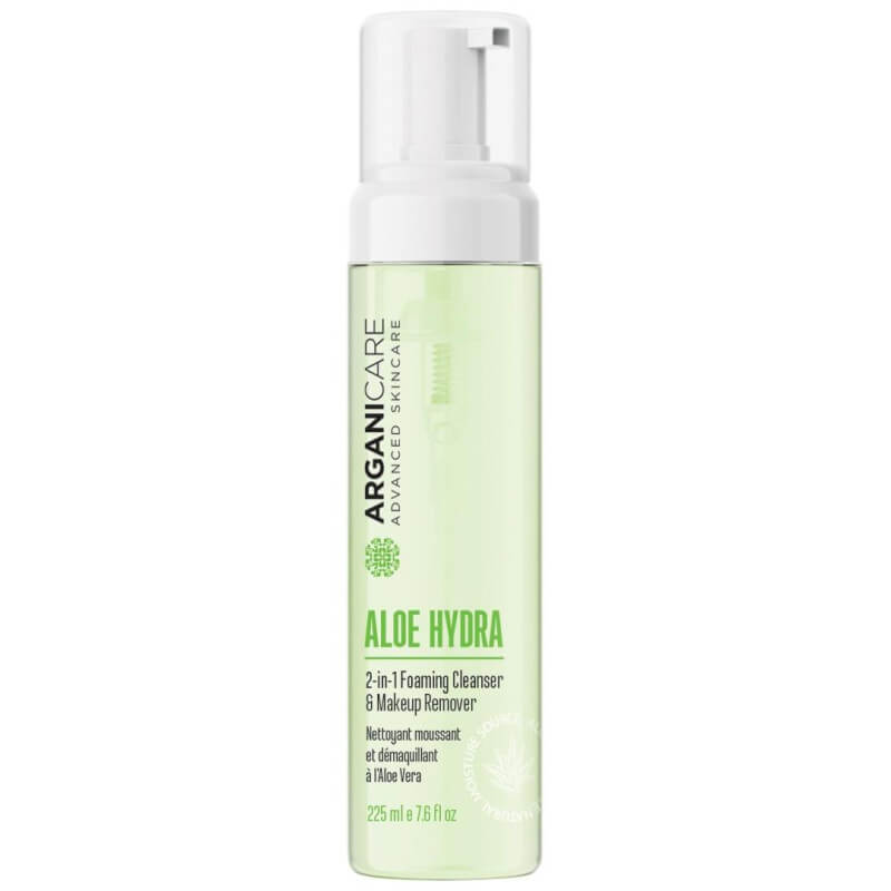 Schuimende en make-up verwijderende lotion voor het gezicht - Alle huidtypes Arganicare 225 ml