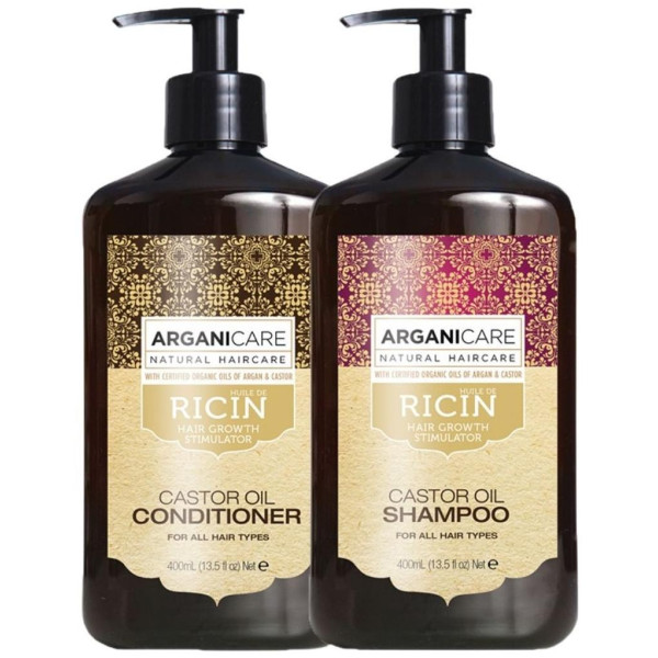 Coffret Shampooing + Après-shampooing Ricin Arganicare 