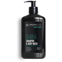 Shampoo 2-in-1 + Verkwikkende douchegel Arganicare 400 ml