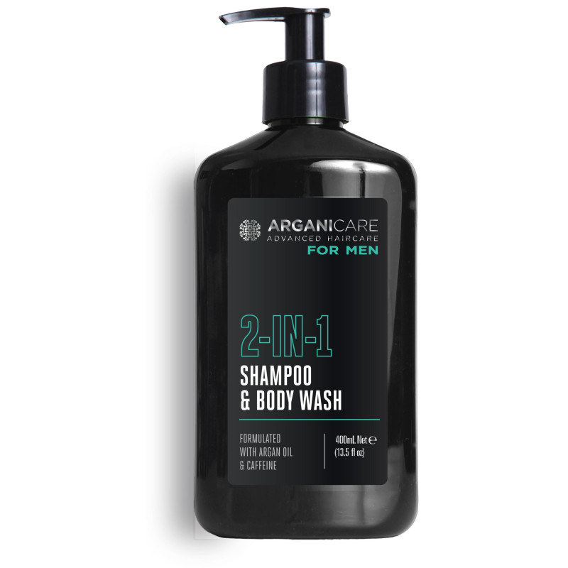 2-in-1 Shampoo + Energizing Shower Gel Arganicare 400 ml