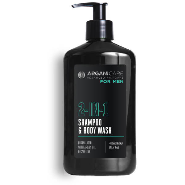 Champú 2 en 1 + Gel de ducha energizante Arganicare 400 ml