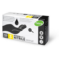 Box of 100 vinyl gloves size M