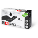 Boite de 100 gants noirs nitrile taille M