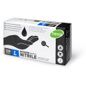 Boite de 100 gants noirs nitrile taille L