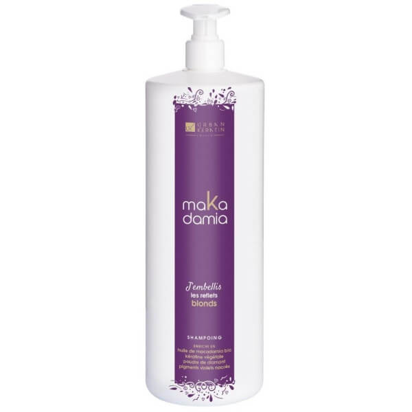 Champô Makadamia para cabelos loiros de 1 litro. Champô Makadamia para cabelos loiros de 1 litro.
