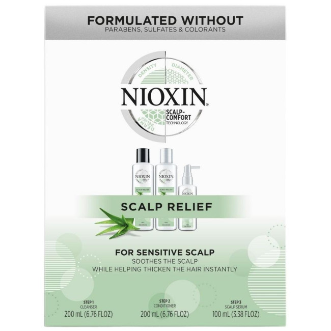 Nioxin kit per il sollievo del cuoio capelluto da 50ML