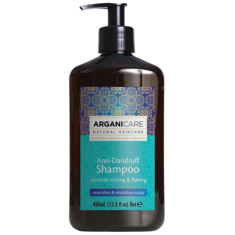 Shampoing traitant rééquilibrant antipelliculaire Arganicare 400 ml