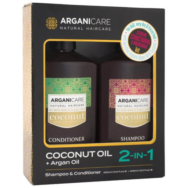 Coffret Shampoo + Conditioner Coco Arganicare 400 ml