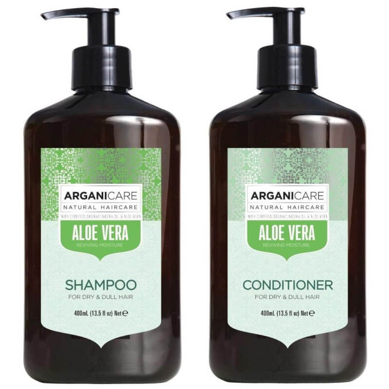 Cofanetto Shampoo + Balsamo all'Aloe Vera Arganicare 400 ml