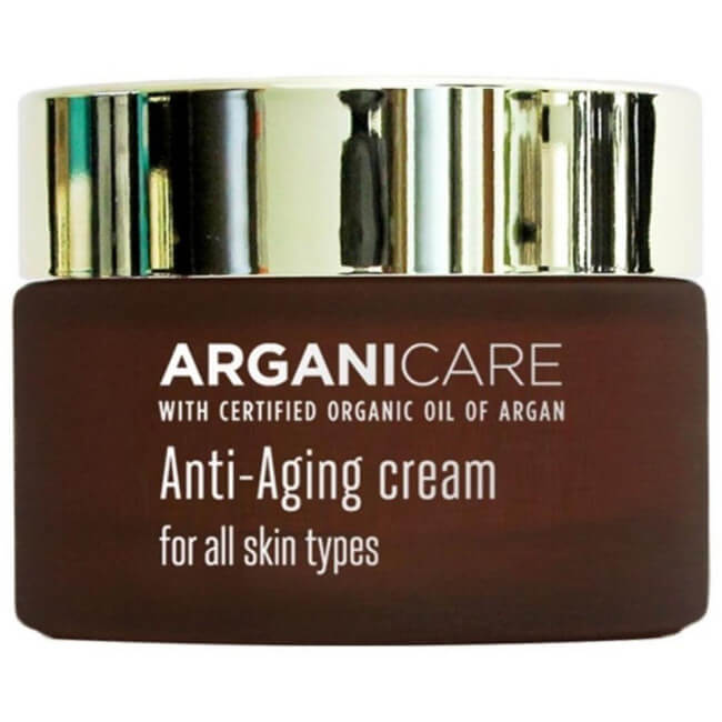 Crema anti-edad facial Arganicare de 50 ml