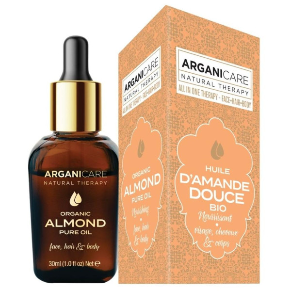 Organic Sweet Almond Oil 3-1 Arganicare 30 ml