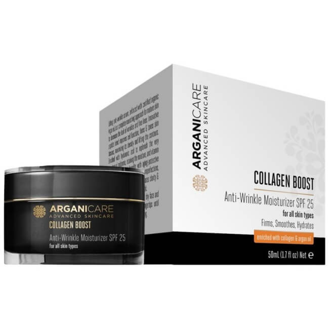 Crème anti-rugas e protetora SPF 25 - Todos os tipos de pele Arganicare 50 ml
