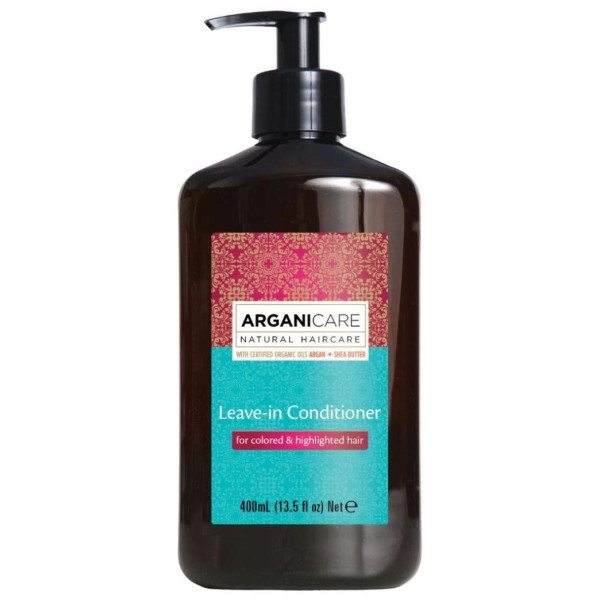 Soin hydratant protecteur sans-rinçage - Cheveux colorés Arganicare 400 ml 