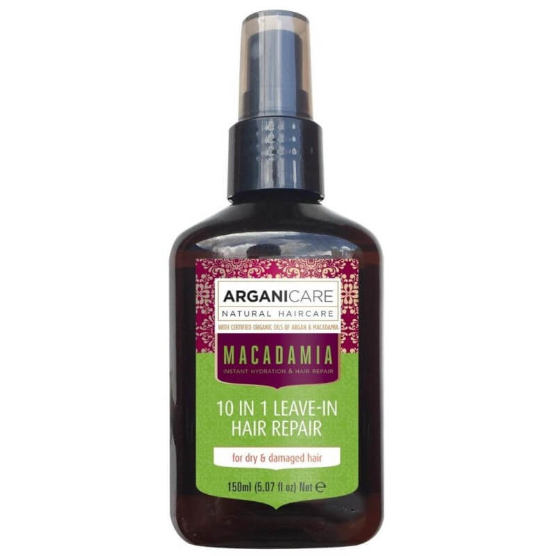 Spray reparador 10 em 1 sem enxágue - Cabelos secos e danificados Arganicare 150 ml