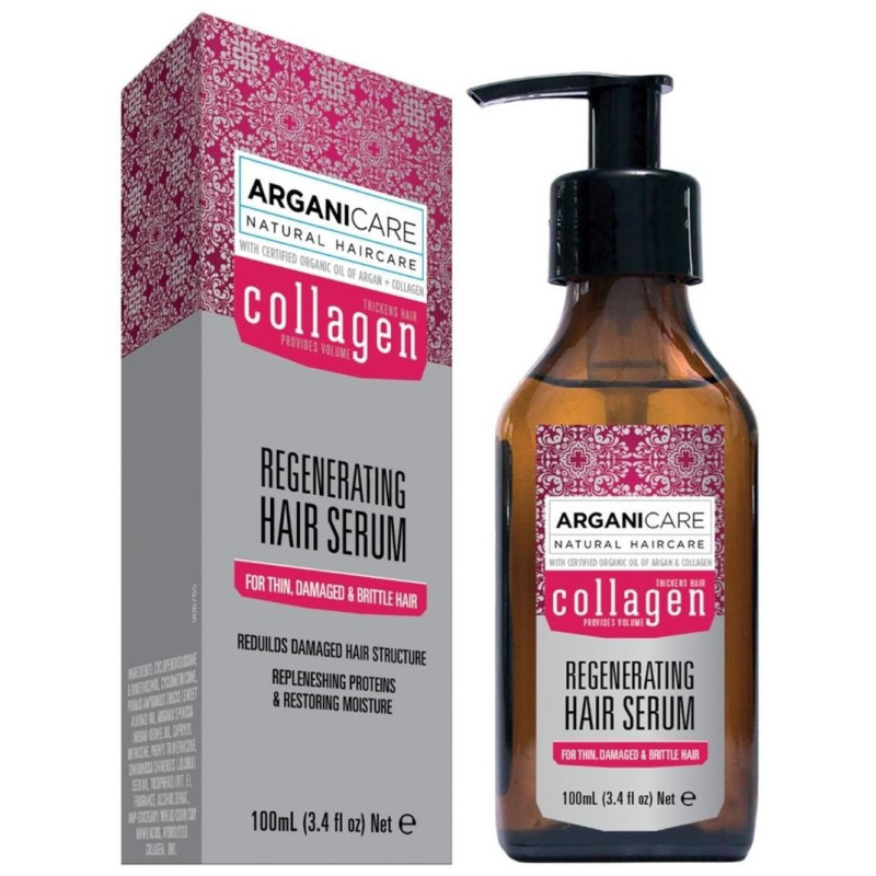 Regenerating Serum - For fine, lifeless, and flat hair Arganicare 100 ml
