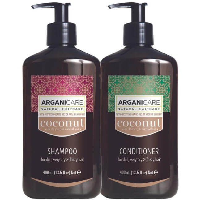 Cofre Champô + Condicionador Coco Arganicare 400 ml