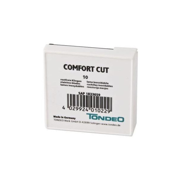 Package of 10 blades comfort cut
