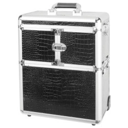 Valise crocodile noire Parisax Professional