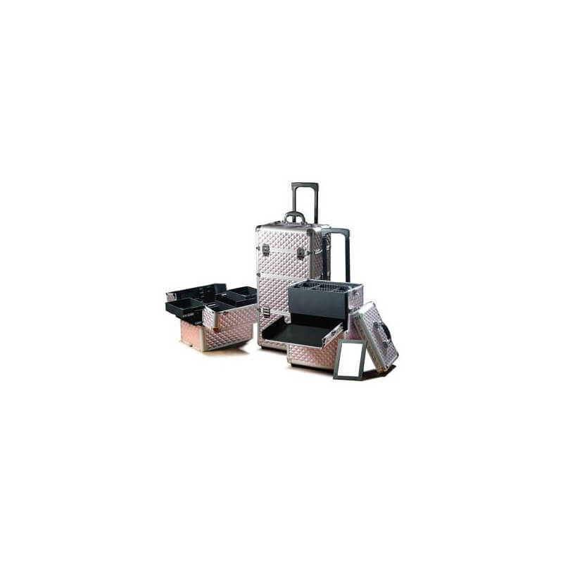 Aluminium koffer Diamond paars van Parisax Professional