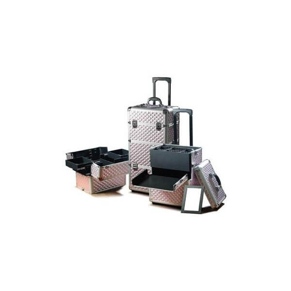 Aluminium koffer Diamond paars van Parisax Professional
